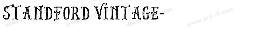 Standford Vintage字体转换